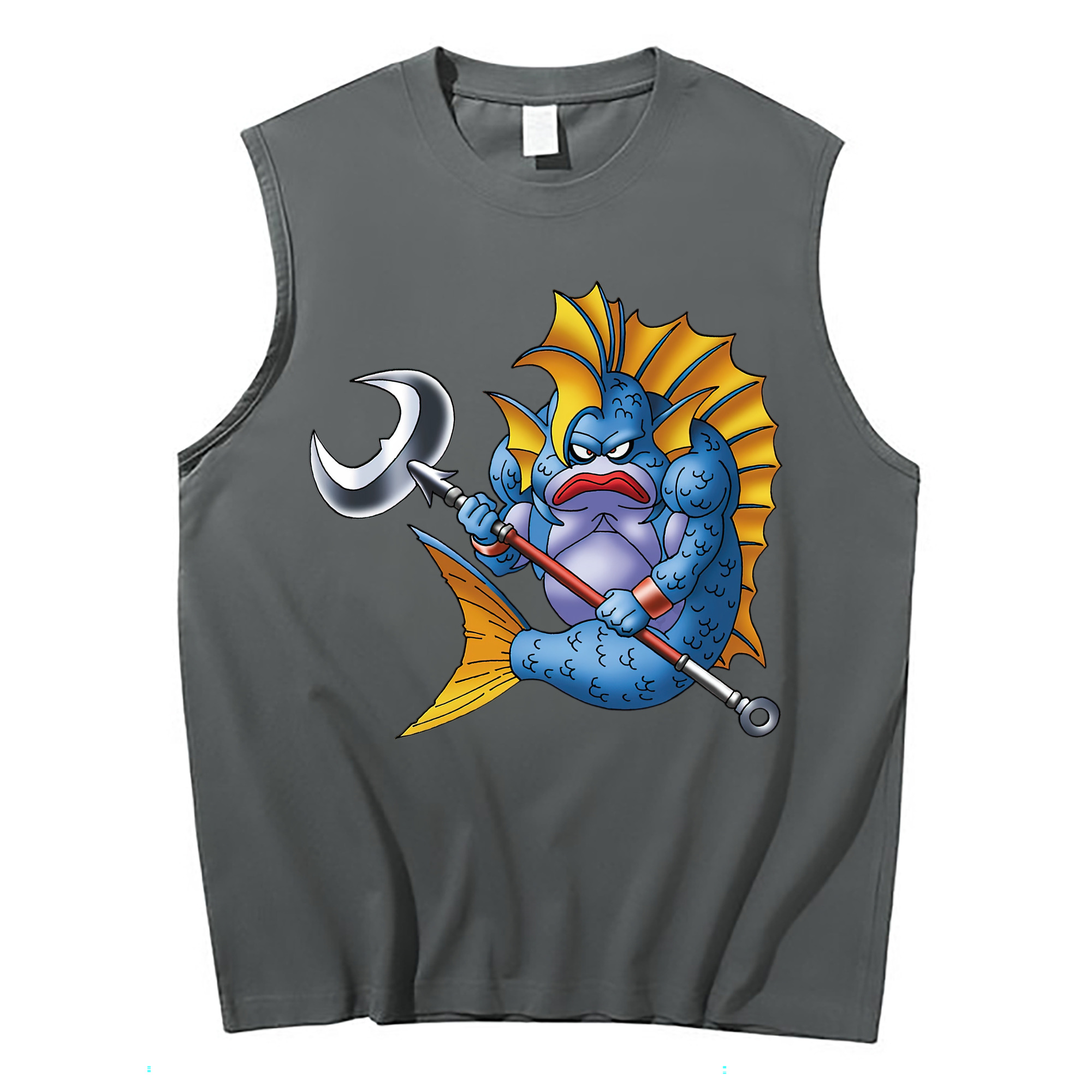 （画像用） ドラゴンクエスト Doragon Kuesuto Dragon Quest コットン100％タンクトップ（フロントプリント）
